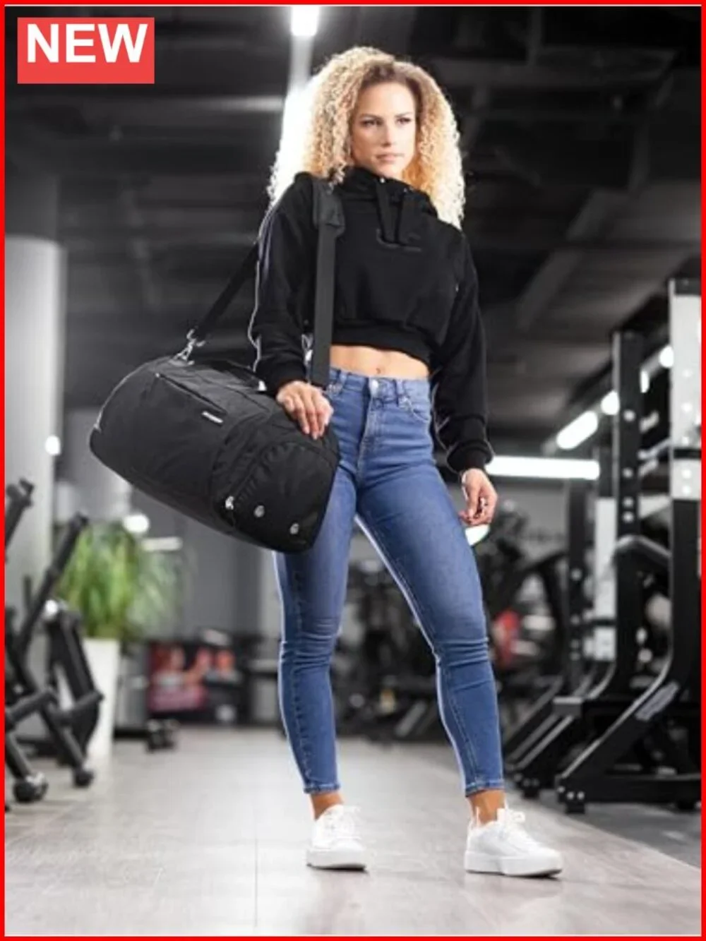 Duffle Bag for Men & Women with Shoe & Wet Compartment, Travel Sports Gym